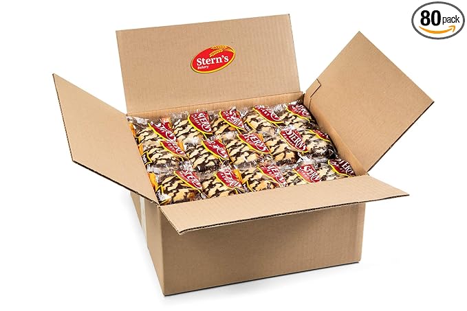 Office Snacks | 1.5 Oz Brownie Bars | Snack Cakes and Pastries | Lunchbox Back to School Snacks | Approx 80 Count | Dairy & Nut Free | Stern’s Bakery (Brownie Blast)