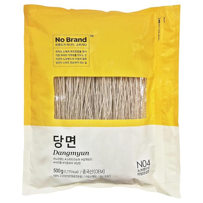 Sweet Potato Glass Noodles, Dangmyun, Korean Vermicelli Pasta For K-Food Japchae 17.63 oz (500g)_1 Pack