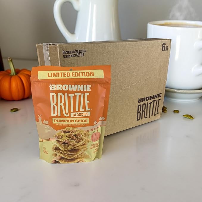 Brownie Brittle Pumpkin Spice Brownie Brittle, 5 Ounce, 6 Per Case