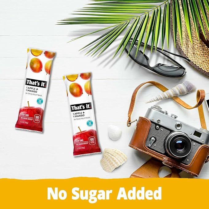 That’s it. Fruit Bars Variety Pack (20 Pack) | 100% Natural Fruit Snacks, Gluten-Free, Vegan & Low Carb | Healthy Snack Bars – Strawberry, Mango, Blueberry, Cherry & Fig
