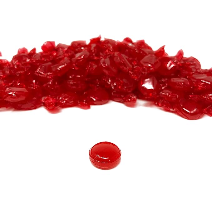 Cinnamon Hard Candy Disks - 3 lbs - Cinnamon Flavored Old School Classic Hard Candies - Bulk American Vintage Candy Assortment- Individually Wrapped, 48 oz.