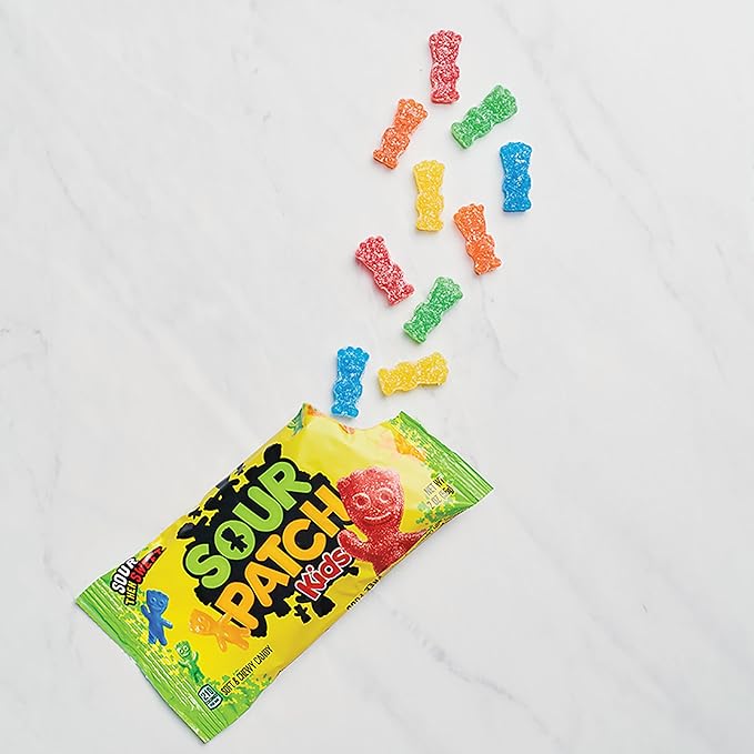 SOUR PATCH KIDS and SWEDISH FISH Mini Soft & Chewy Candy Variety Pack, Bulk Candy, 18-2 oz Bags