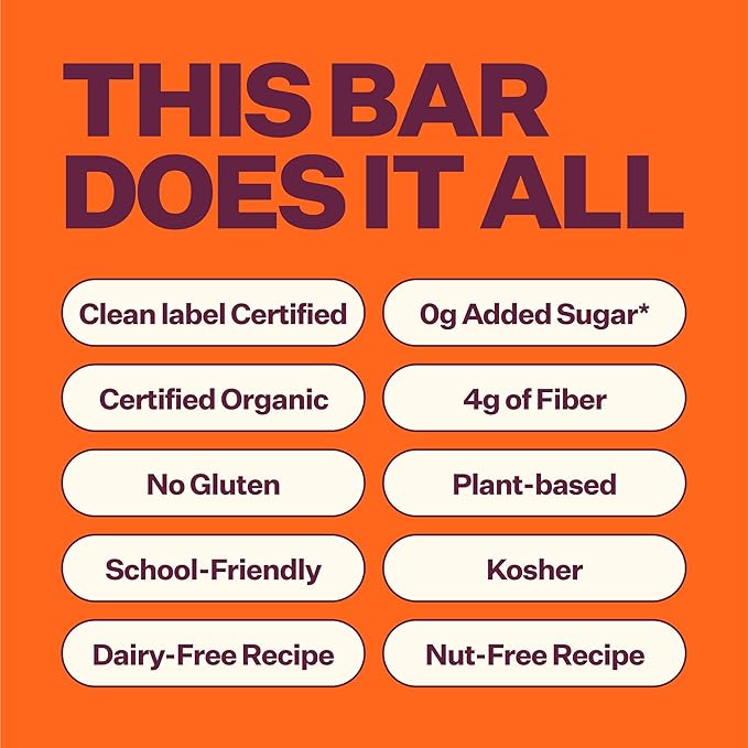 Yumi Organic Toddler Snacks Bars - Gluten-Free, No Added Sugar, 7+ Vegetables, Soft-Baked Crust Yumi Bars, Healthy Toddler Organic Snacks - School Safe and for Lunch Boxes, Apple Cinnamon & Squash (30ct.)