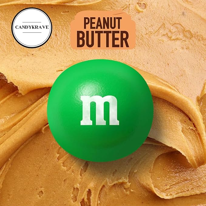 M n M's Peanut Butter Milk Chocolate Candy - 2 lbs Bulk Pack - Individually Wrapped Fun Size Candy for Freshness - Colorful Delicious Sweets for Kids, Adults, Pantry, Office & Birthdays