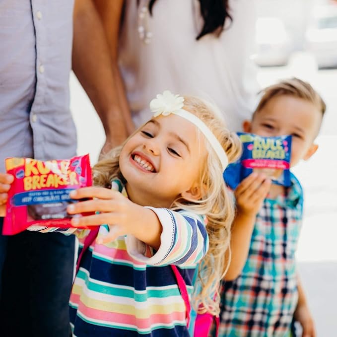 Rule Breaker Vegan & Gluten Free Cookies | Variety Pack Brownie 4 Flavor | Plant-Based, Dairy, Nut, Soy, Allergen Free, Kosher | Soft-Baked School Snacks Cookies for Kids & Adults (Pack of 4)