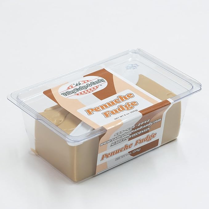 Valley Fudge, Vanilla Fresh Artisan Fudge, Real Butter, Gourmet Candy, One Pound Package