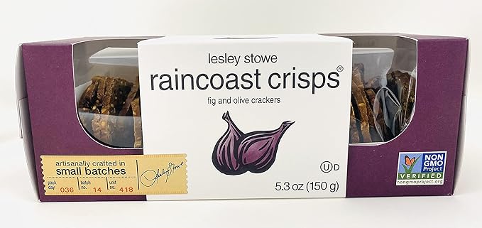Gourmet Food Crisps Crackers Variety Bundle | Cranberry Crisps & Hazelnut | Fig & Olive 2 Pk - 5.3 oz
