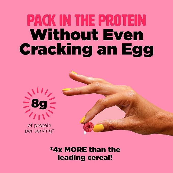 Three Wishes Grain-Free & Protein Cereal - Healthy, Low Sugar & Gluten-Free Breakfast Cereal - Low Carb, Plant-Based, Vegan & Non-GMO - Variety 6-Pack