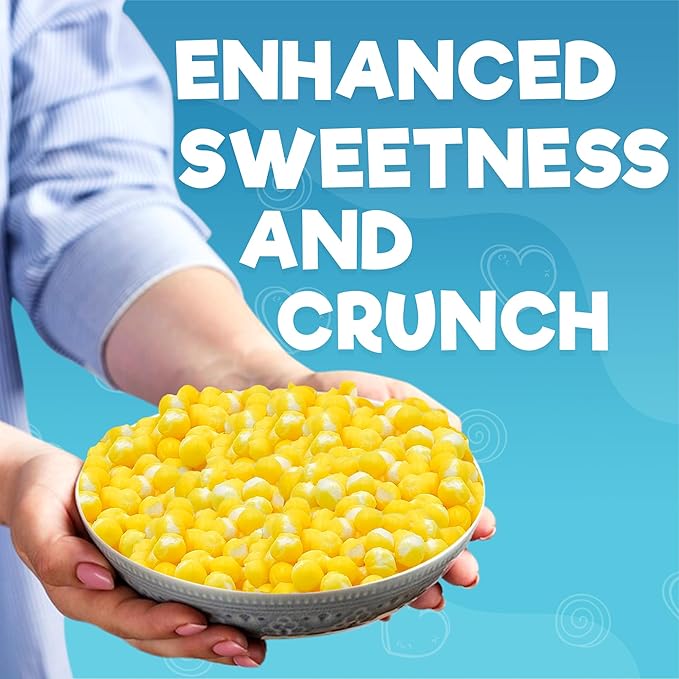 Freeze Dried Sour Lemon Crunchy Candy - 5 oz Unique Candies Delight Crunchy Treat Snack Gift Sour Heads Citrus