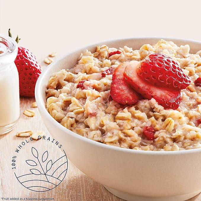 Quaker Instant Oatmeal, Strawberries & Cream, 1.05 Oz, (Pack of 44)