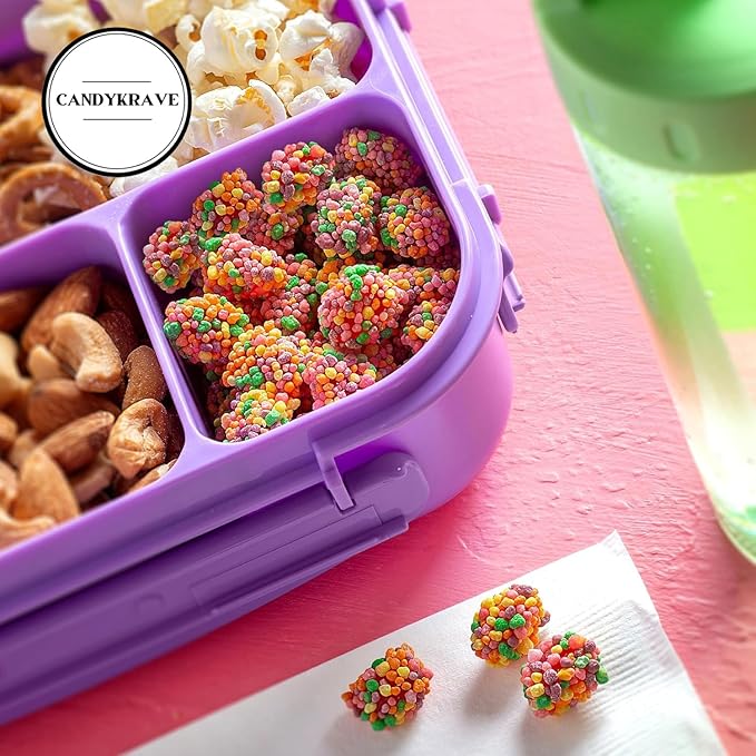 CandyKrave Rainbow Gummy Clusters - 2 lbs Individually Wrapped Candy Pack - 46 Pieces - Classic & Delicious Gummy Candy for Back-to-School Party, Movie Nights, Birthdays, Pantry & Baby Showers