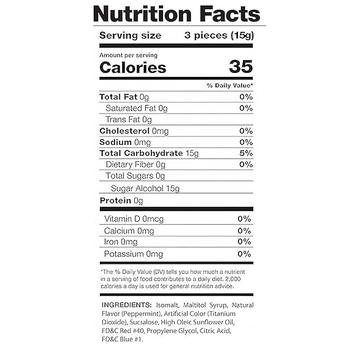Sugar Free Peppermint Starlight Candy - 1 Pound Bulk Bag (Approx 90 Count) - Individually Wrapped - Valentines Day & Christmas Peppermint Mints- Keto & Diabetic Friendly Sugarless Hard Candy