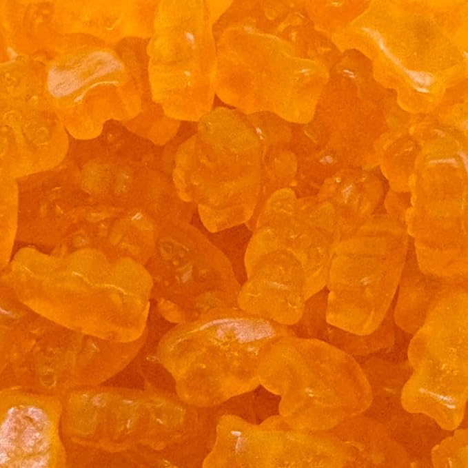 Irresistibly Delicious Orange Gummy Bears - 1.5 lbs of Fruity Bliss-Soft, Chewy, and Bursting with Tangy Delight-Great for Kids and Adults of All Ages(24 oz)