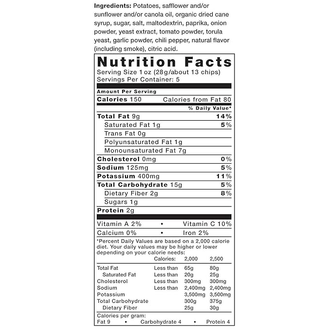 Kettle Brand Potato Chips, Backyard Barbeque Bags, 5 Ounce (Pack of 8)