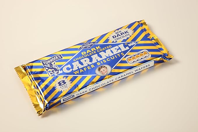 Tunnock's Dark Chocolate Caramel Wafers 8 Pack of 30g