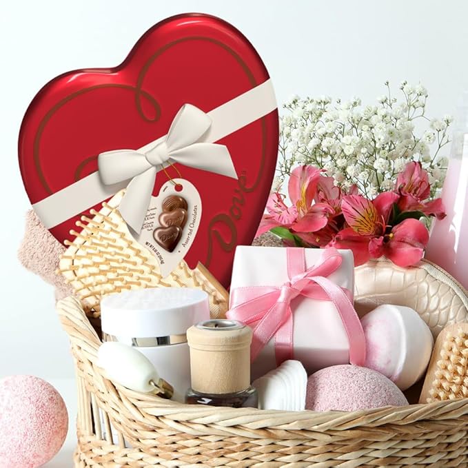 Dove Assorted Chocolate Truffles, 8.55 oz Heart Tin