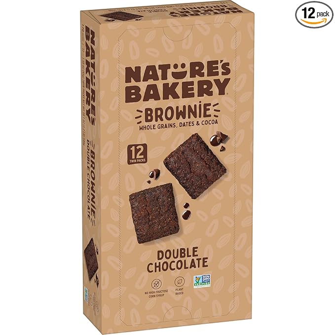 Nature’s Bakery Whole Wheat Fig Bars, Blueberry, Real Fruit, Vegan, Non-GMO, Snack bar, 6 Count (Pack of 6)