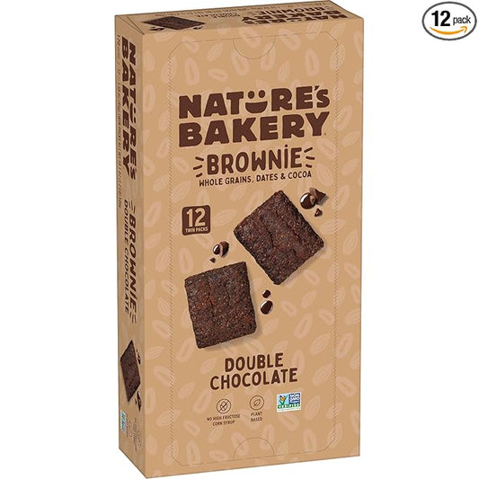 Nature’s Bakery Whole Wheat Fig Bars, Blueberry, Real Fruit, Vegan, Non-GMO, Snack bar, 6 Count (Pack of 6)