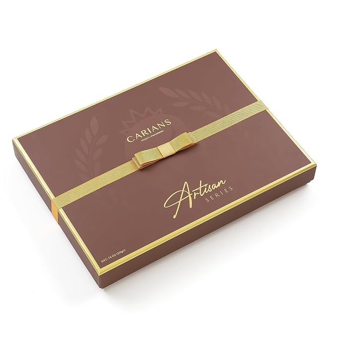 CARIANS Chocolate Gift Box, Assorted Luxury Premium Pralines Gourmet Chocolate Basket, Dark, Milk & Truffles, Box of Candy, Great for Gift Giving, Anniversary, Valentine's Day
