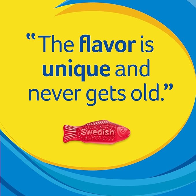 Swedish Fish Flavor Candy, Pack of 12