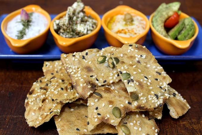 SunGak - Baked Multigrain Sangak Crackers, All Natural (7.02 oz)