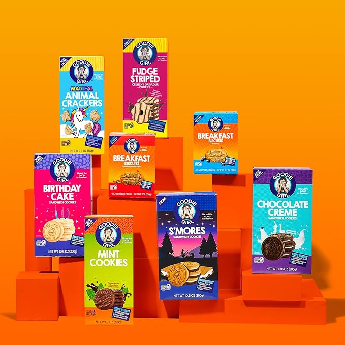 Goodie Girl, Smores Sandwich Cookies | Gluten Free | Peanut Free | Egg Free | Dairy Free | Kosher (10.6oz, Pack of 3)