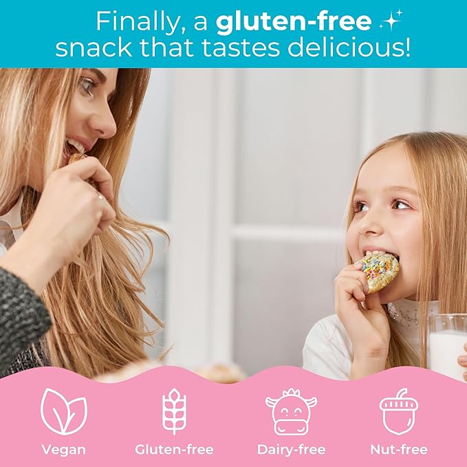 KC Sunshine’s Gluten Free Lemon Cookies (Pack of 6) – Nutritious and Healthy Cookies, Plant Based, Nut Free, Dairy Free, and Vegan | Individually Wrapped, Perfect for Office Snacks and School Snacks