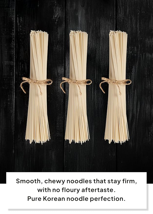 Korean Food Premium Dried Somen Udon Noodles 3kg (6.6 lbs), NO GMO, Poongkukmyeon, Korean Thin Wheat Noodles, Family Size Pack 소면 풍국면