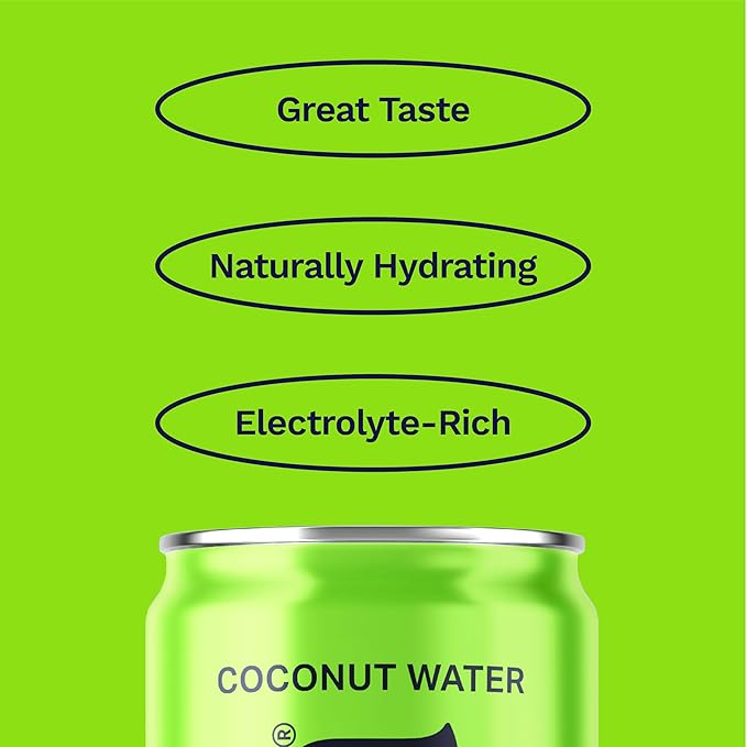 Coaqua Citrus Circus Coconut Water, 12 Pack, Citrus Blend Electrolyte Drink from Real Yuzu Juice, Naturally Zesty Hydration for Everyday Refreshment, 12 Fl Oz Cans