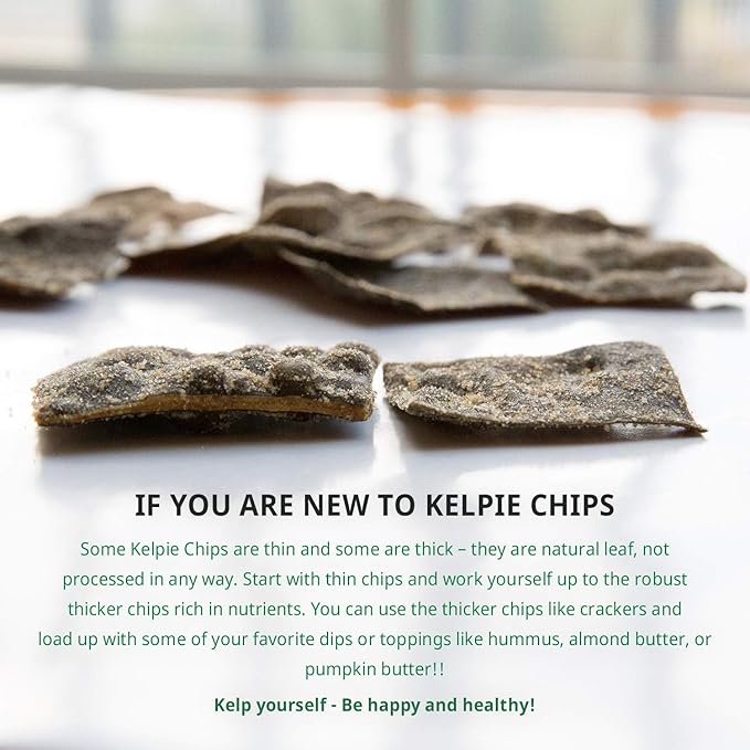 Zesty Pizza,1oz, 3bags, Kelpie Chips healthy snack natural kelp seaweed chips superfood nutrient explosion (Zesty Pizza)