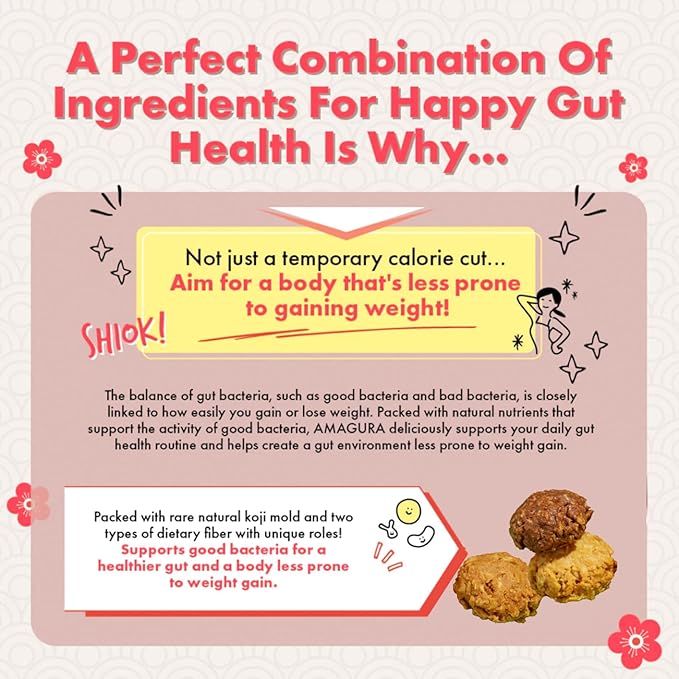 ［AMAGURA］Japanese Amazake Oatmeal Cookies 7oz | Japanese superfood, Natural Healthy Cookies, Probiotics, Gut Health, Gluten Free, Sugar Free, alcohol free,diet cookie,cinnamon,Rich Nutrients and Fiber (1, Cinnamon)