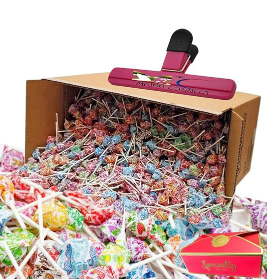 MAJUU CONNECT ORIGINAL (500) Count Bulk Mix Lollipops |16 Flavours |, Suckers Hard Candy, Gluten Free Candies, Assorted Flavors, Individually Wrapped Lollipops for, Birthday, Halloween, Any Occasion!