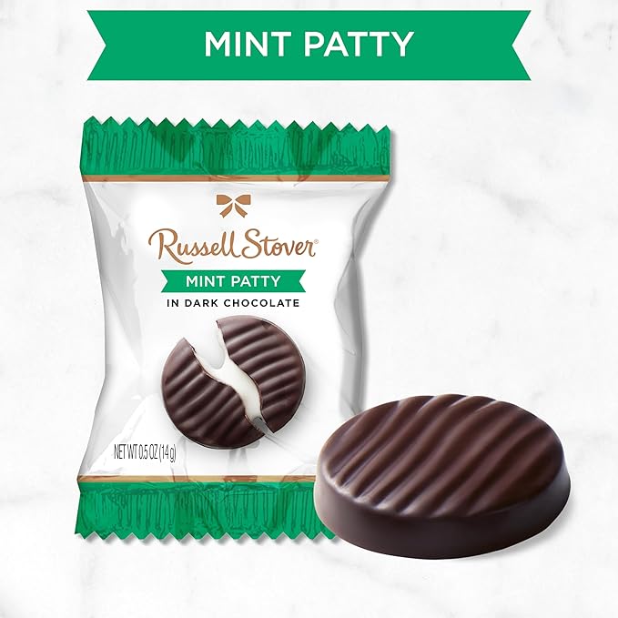 Russell Stover Dark Chocolate Mint Patties - (Pack of 36)