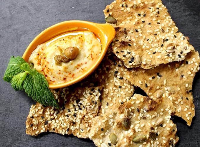 SunGak - Baked Multigrain Sangak Crackers, All Natural (7.02 oz)