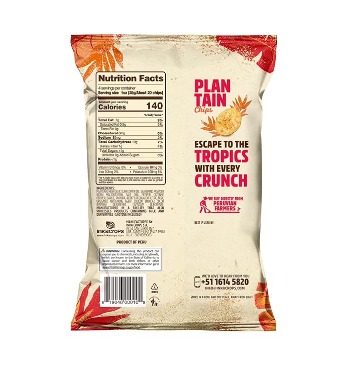 Inka Crops Chile Picante Plantain 4oz by Inka Crops (Pack of 12)