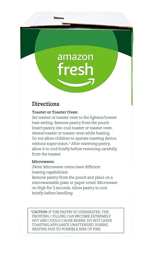 Amazon Fresh - Toaster Pastries Variety Pack (Strawberry, Blueberry, Cherry), 12ct (Pack of 3)