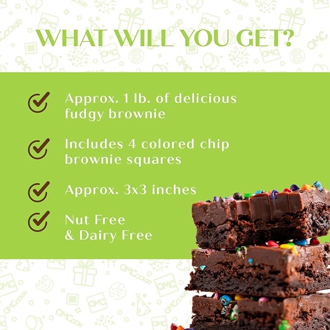 Hello Spring Gift Basket Care Package Chocolate Brownies Food Gift For Women | Nut Free Dairy Free | Spring cookies Baked Goopds