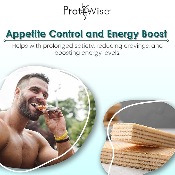 ProtiWise - High Protein Diet Wafer Bar | Lemon Wafers | Healthy Snack | Low Calorie, Low Fat, Low Sugar, Low Carb(2 boxes/10ct)