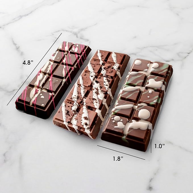 Dubai Chocolate Bar Variety Pack – 2.47oz Premium Chocolate Bar Assortment with Pistachio Cream, Cookies & Cream, Strawberry Crush – Crispy Kataifi, Knafeh Dessert Inspired – Made in USA (6 Pack)