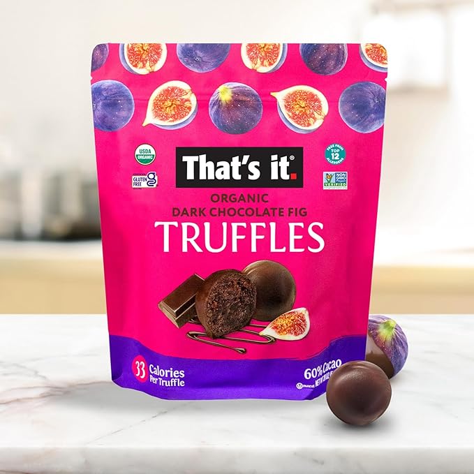 That’s It. Organic Dark Chocolate Truffles, Cocoa with Organic Fig | Vegan, Plant-Based, Gluten-Free | 20 oz