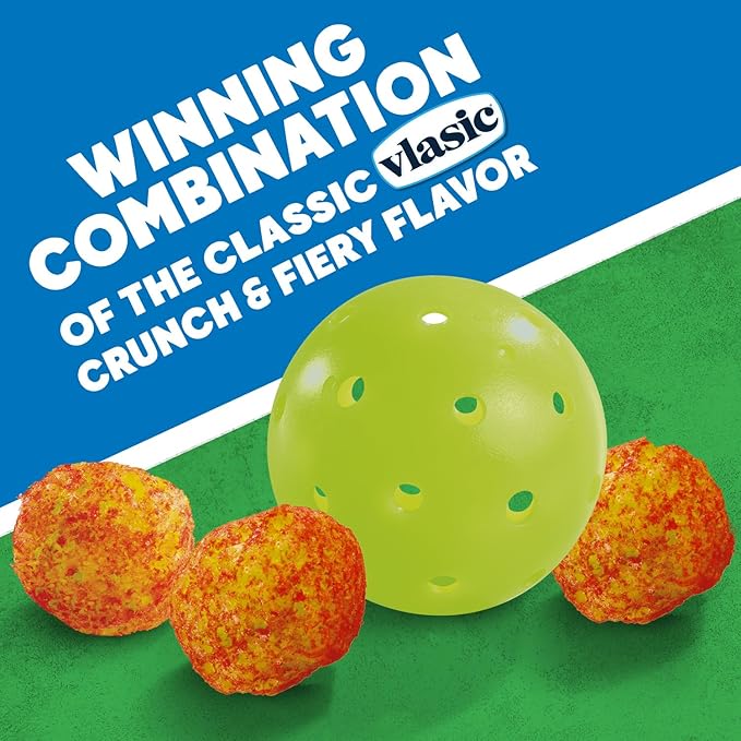 Vlasic Pickle Balls, Spicy Dill Pickle Flavored Corn Puffs, 2 oz. (Pack of 12)