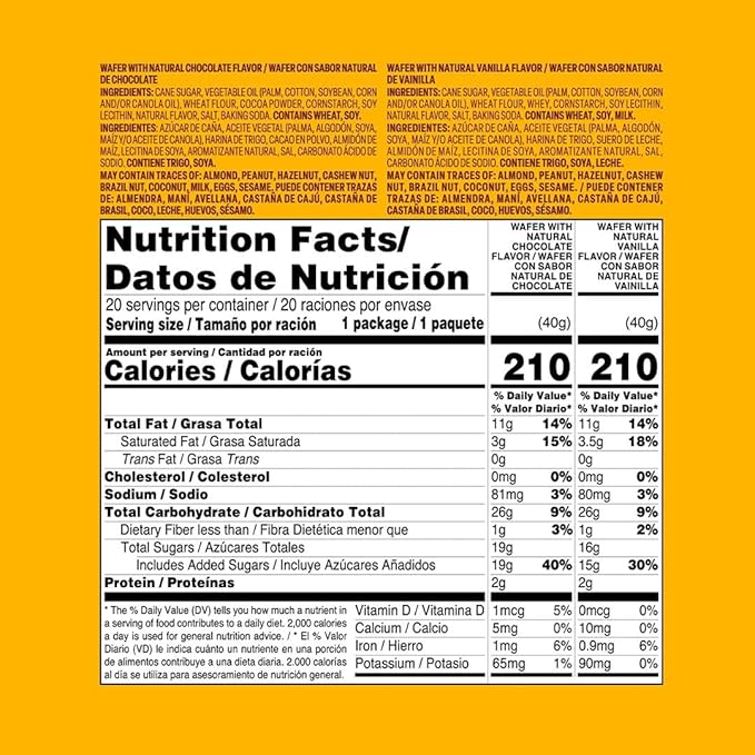 Bauducco Choco Biscuit Cookies – Crispy Chocolate-Covered Biscuits, Individually Wrapped for Snacking, Dessert, and Lunch Boxes, 25.3 oz (Pack of 40)