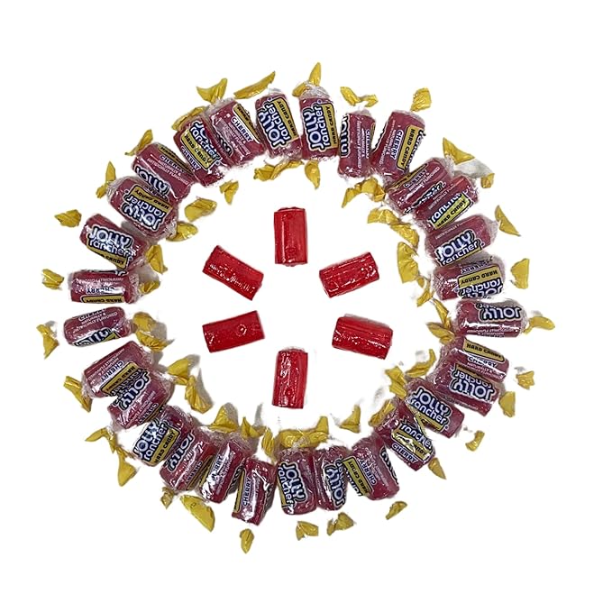 Jolly Ranchers Hard Candy 1.5lbs- All Cherry Individually Wrapped Delicious Fresh Candy 1.5, 24oz (Packaging Might Vary)