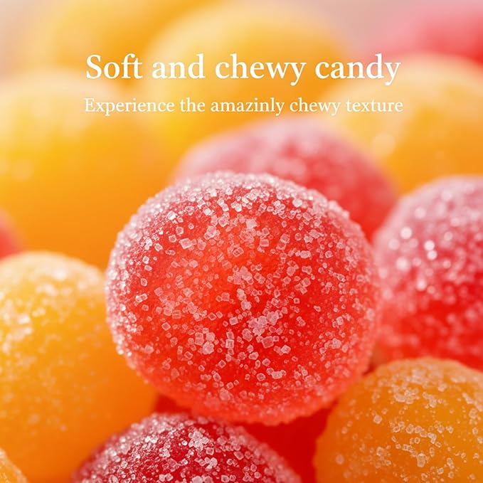 Chinese Snacks Gummies 10.58 oz Bag –Strawberry and Mango Flavors Assorted Soft Candy – Fresh, Soft & Chewy – Party, Snack, Candy Buffet – (1 Pack)