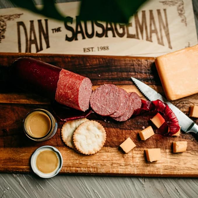 Dan The Sausageman Summer Sausage Gifts for Every Celebration Gift Boxes, Christmas Gifts Snack Box, Meat and Cheese Gift Basket for Men & Women