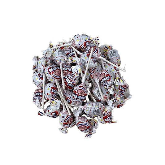 Gum Pops 2 Lbs Cherry Only Lollipop Suckers, 32 Oz Individually Wrapped Delicious Fresh Pops (Packaging Might Vary)