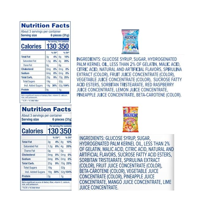 HI-CHEW Variety Mix, Pack of 8 Bags - 23 Flavors including Getaway Mix - Unique Fun Soft & Chewy Taffy Candy - Immensely Juicy Fruit Flavors - Individually Wrapped for Sharing