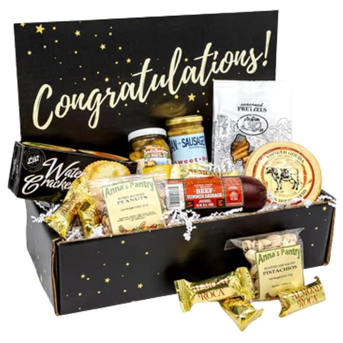 Dan The Sausageman Summer Sausage Gifts for Every Celebration Gift Boxes, Christmas Gifts Snack Box, Meat and Cheese Gift Basket for Men & Women