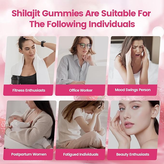 VivoNu Shilajit for Women, Contains Tongkat Ali, Ashwagandha*, Ginger, Saffron for hormonal* Balance & Energy | Tasty Shilajit Strawberry Flavor with Pure Himalayans Shilajitn* (1 Bag)