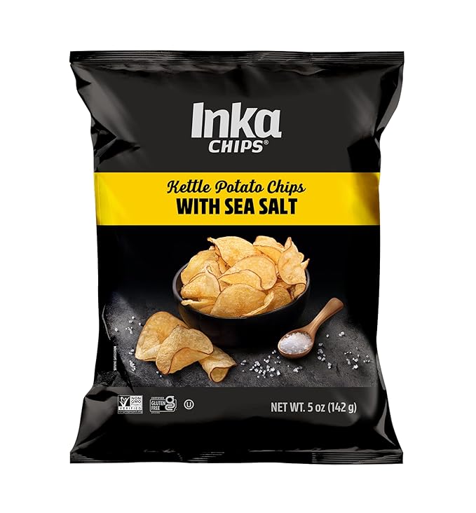 Inka Crops Kettle Potato Chips & Plantains Duo (Original Kettle Chips (5oz) & Original Plantains (4oz)) (2ea) (Variety Pack)